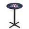Holland Bar Stool Co 42" Blk Wrinkle Arizona Pub Table L211B4228ArizUn - alternate 1